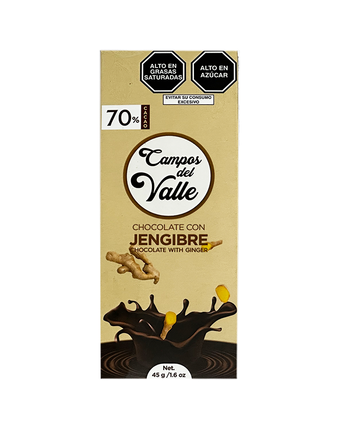 Chocolate con Genjibre al 70% Cacao