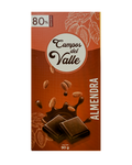 Chocolate con Almendras al 80% Cacao