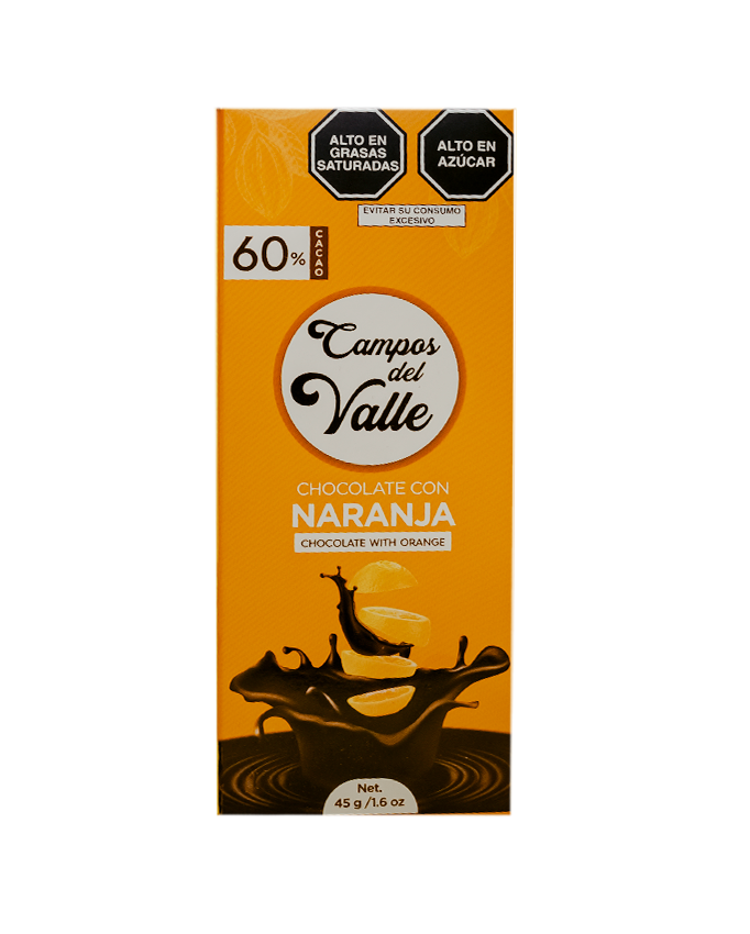 Chocolate con Naranja al 60% Cacao