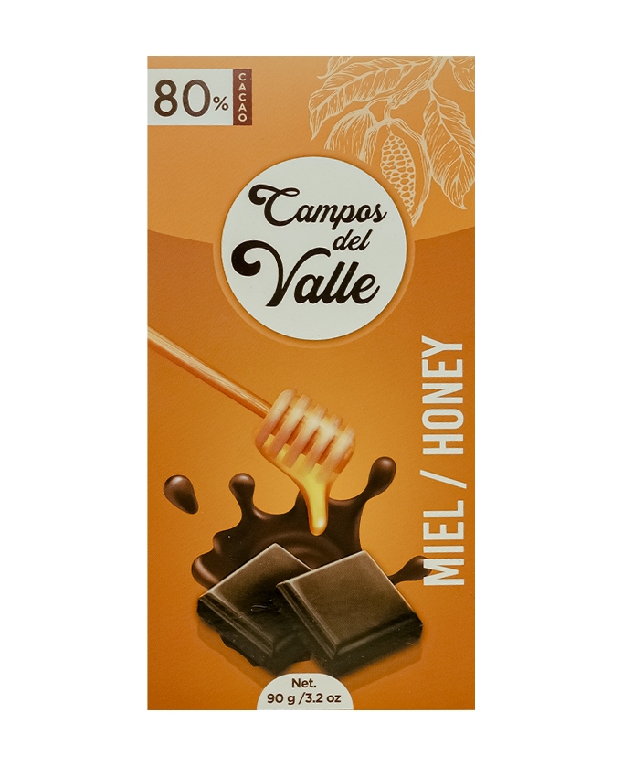 Chocolate con Miel al 80% Cacao