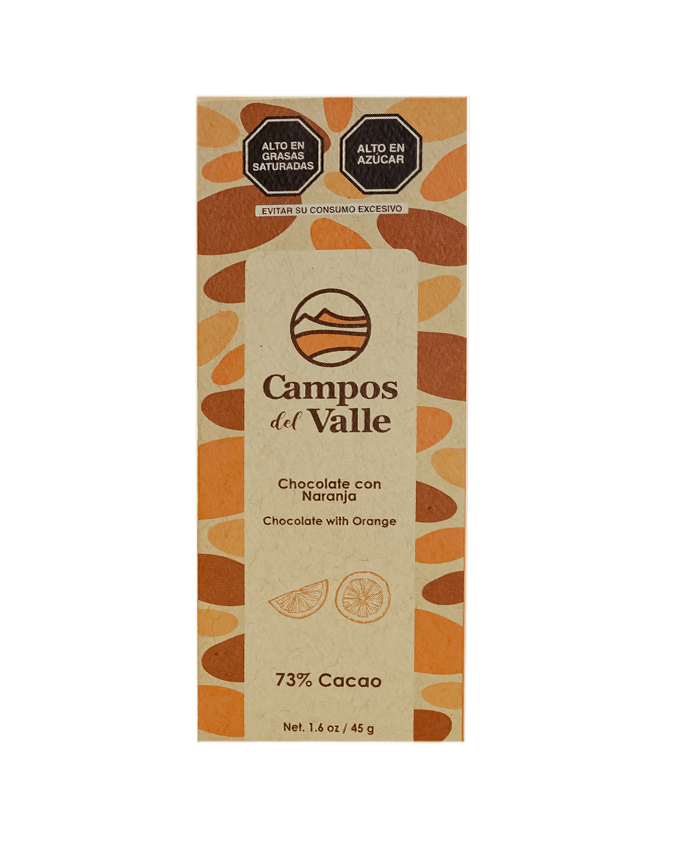 Chocolate con Naranja al 73% Cacao