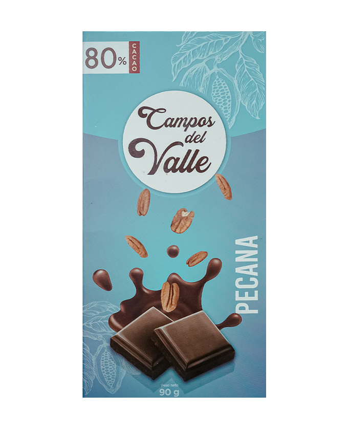 Chocolate con Pecana al 80% Cacao
